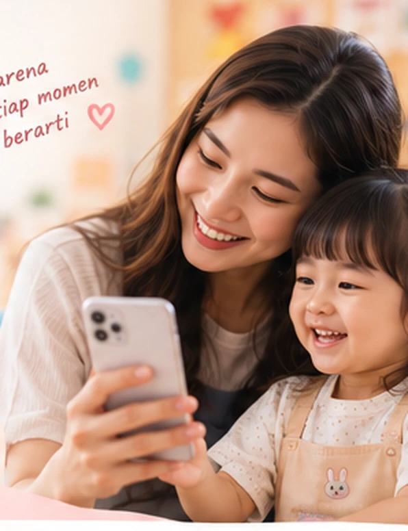 Orang tua mengenal fitur daycare melalui aplikasi